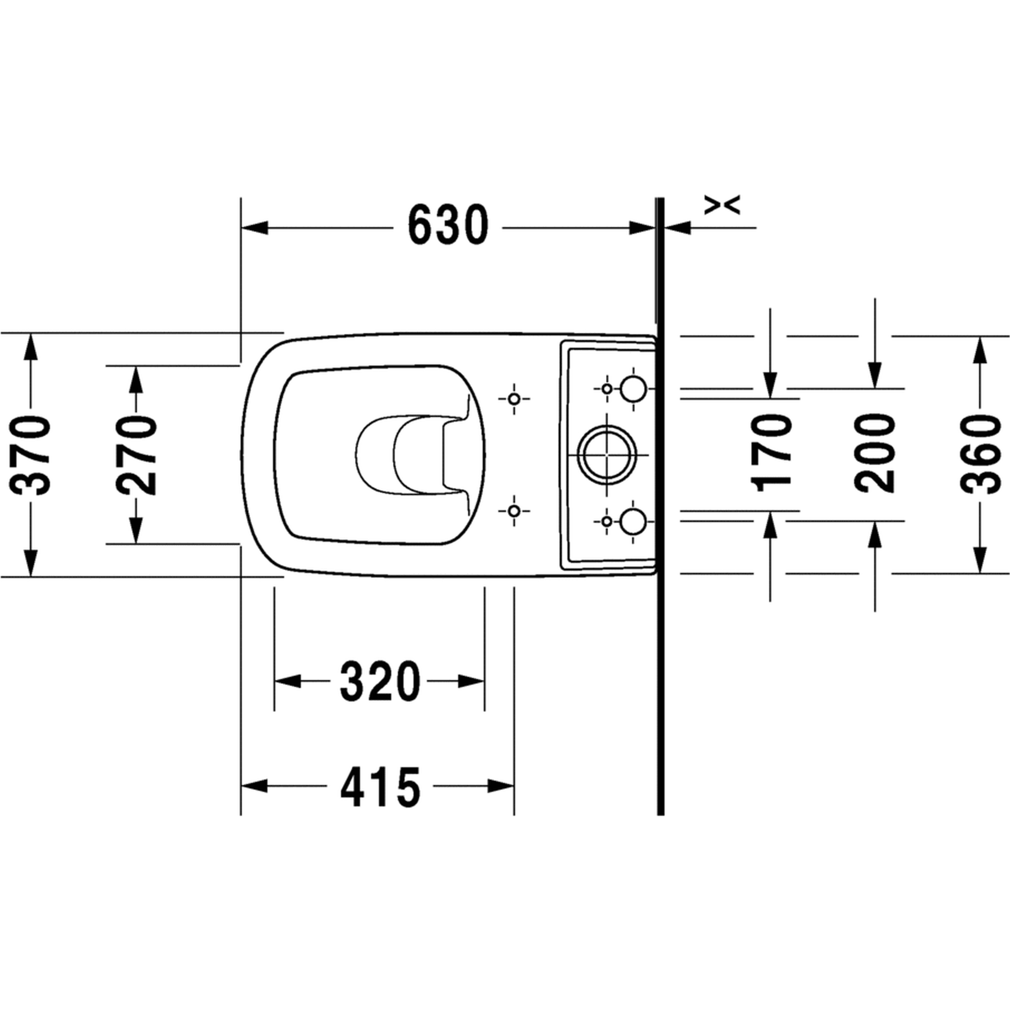 Duravit Durastyle Toilet Close-Coupled Pan 370 X 630mm White