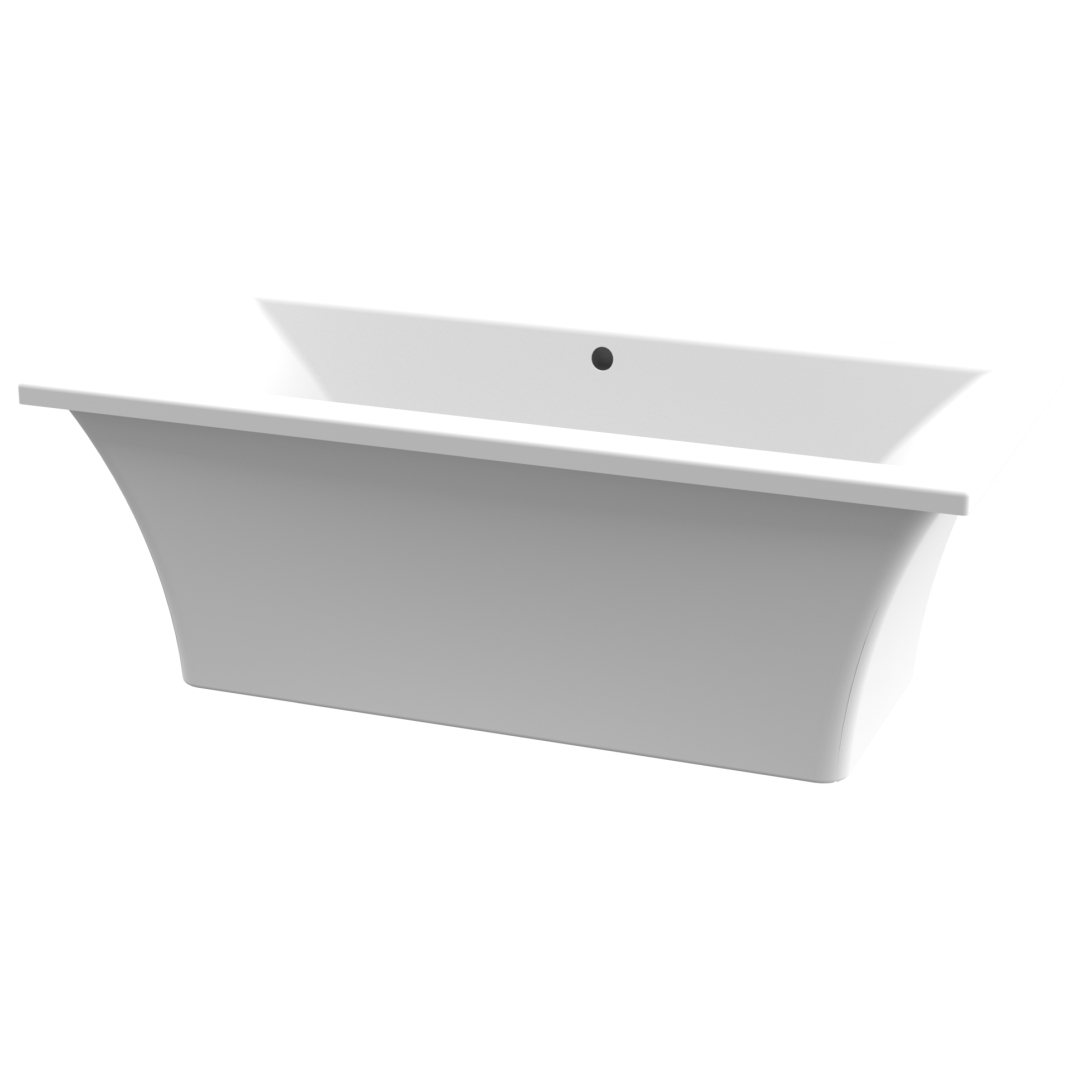 Lucca Skirted Freestanding Bath 1700X800mm White - Luximo
