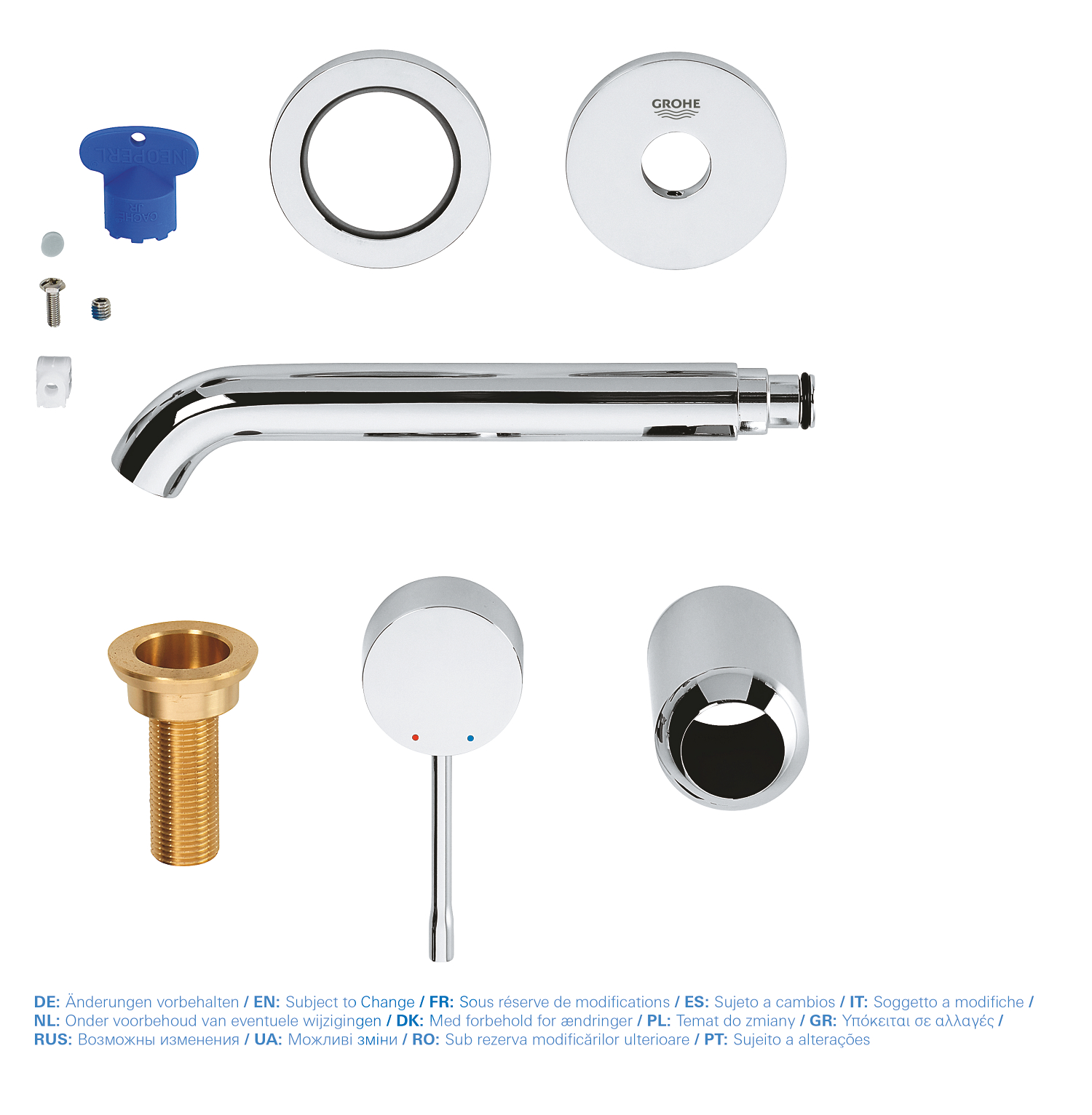 Tap Basin Mixer Wall Type Grohe Essence 2-Hole M-Size with 110mm