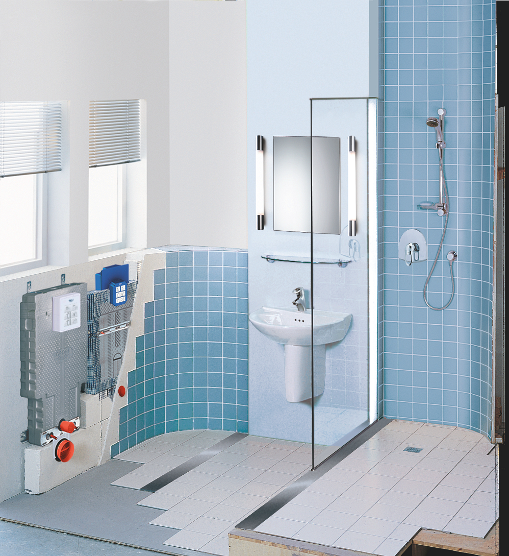 Toilet Cistern Concealed Grohe Uniset with EPS Module for Masonry |  Plumb-It Online.