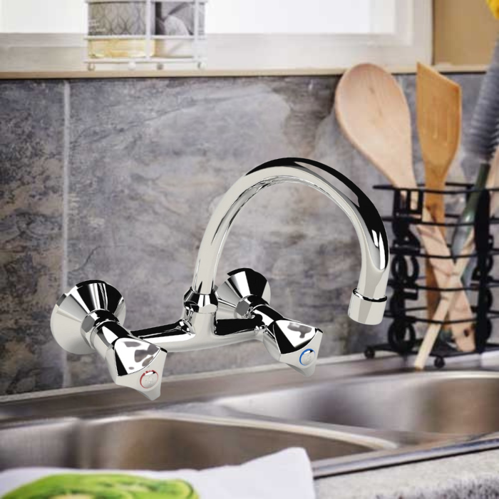 Tap Sink Mixer Wall Type Cobra Carina Original with Swivel Spout