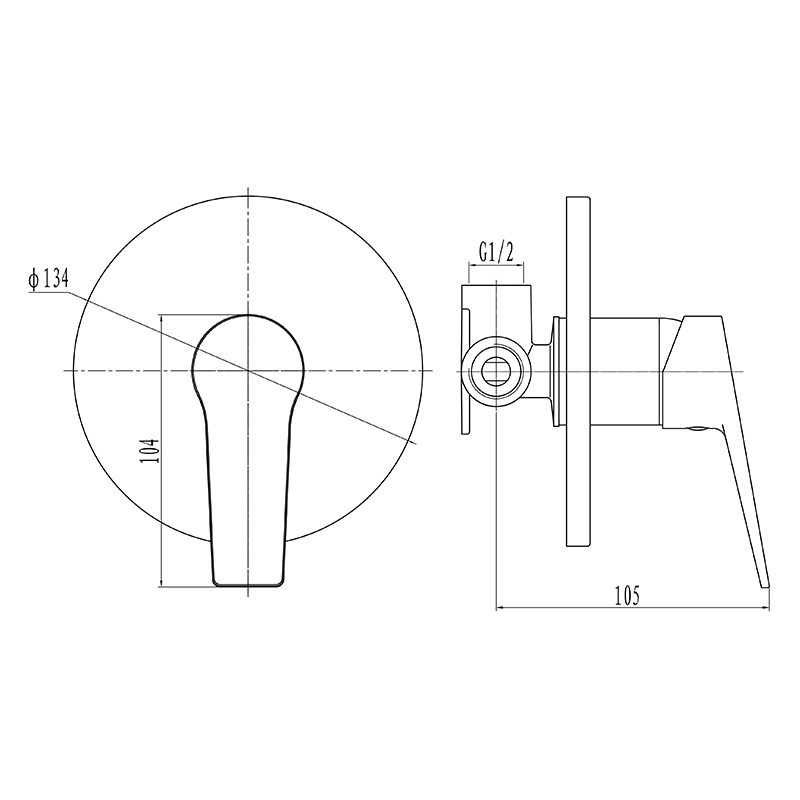 Aspera Concealed Shower Mixer Matt Black -Franke | OnTap