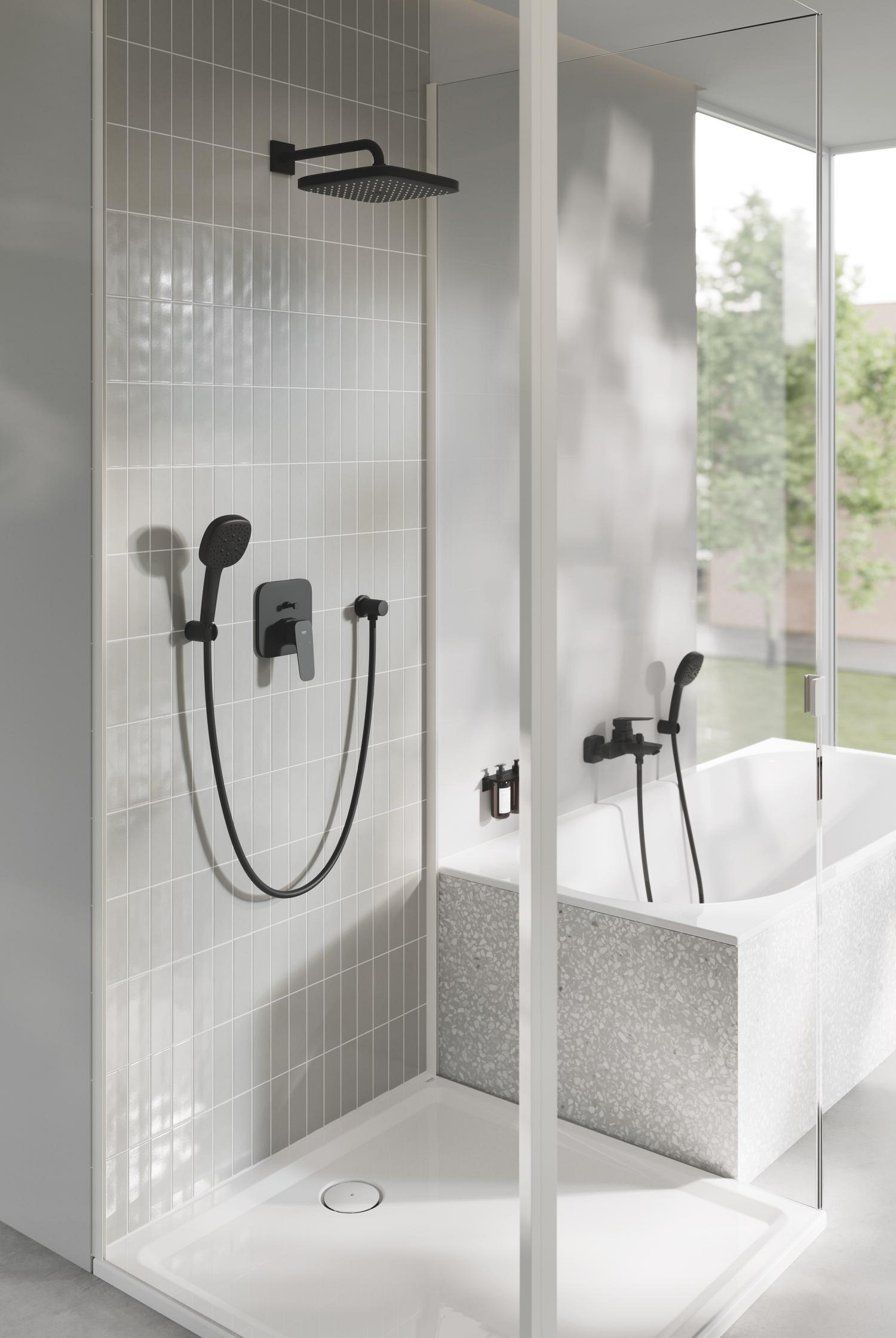 Tap Shower/Bath Diverter Mixer Concealed Grohe Cubeo Single Lever