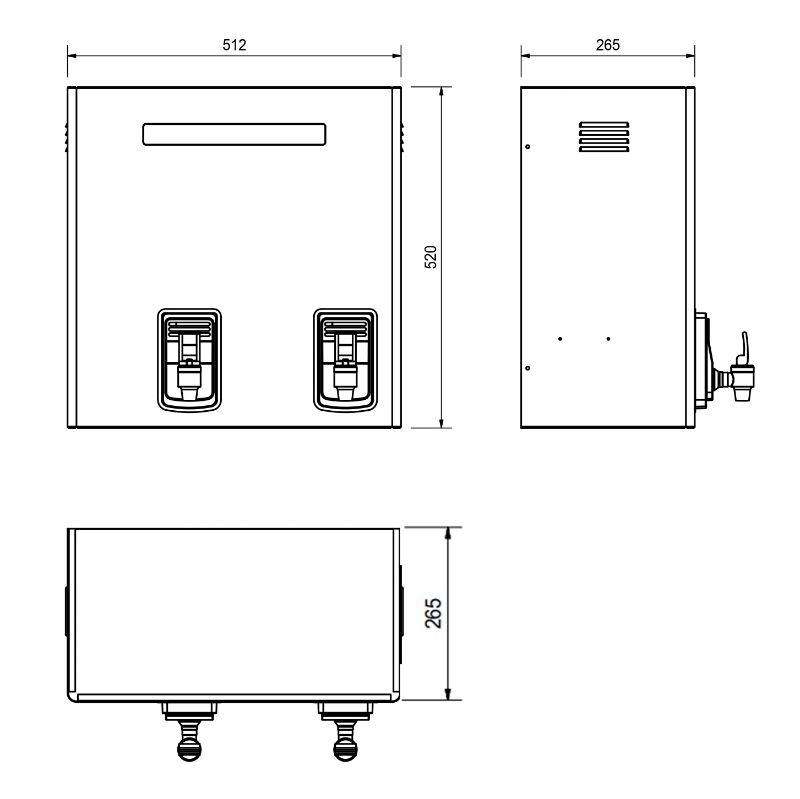 FRANKE ZIP HYDROBOIL 25L WHITE BOILING WATER DISPENSER (150 CUPS
