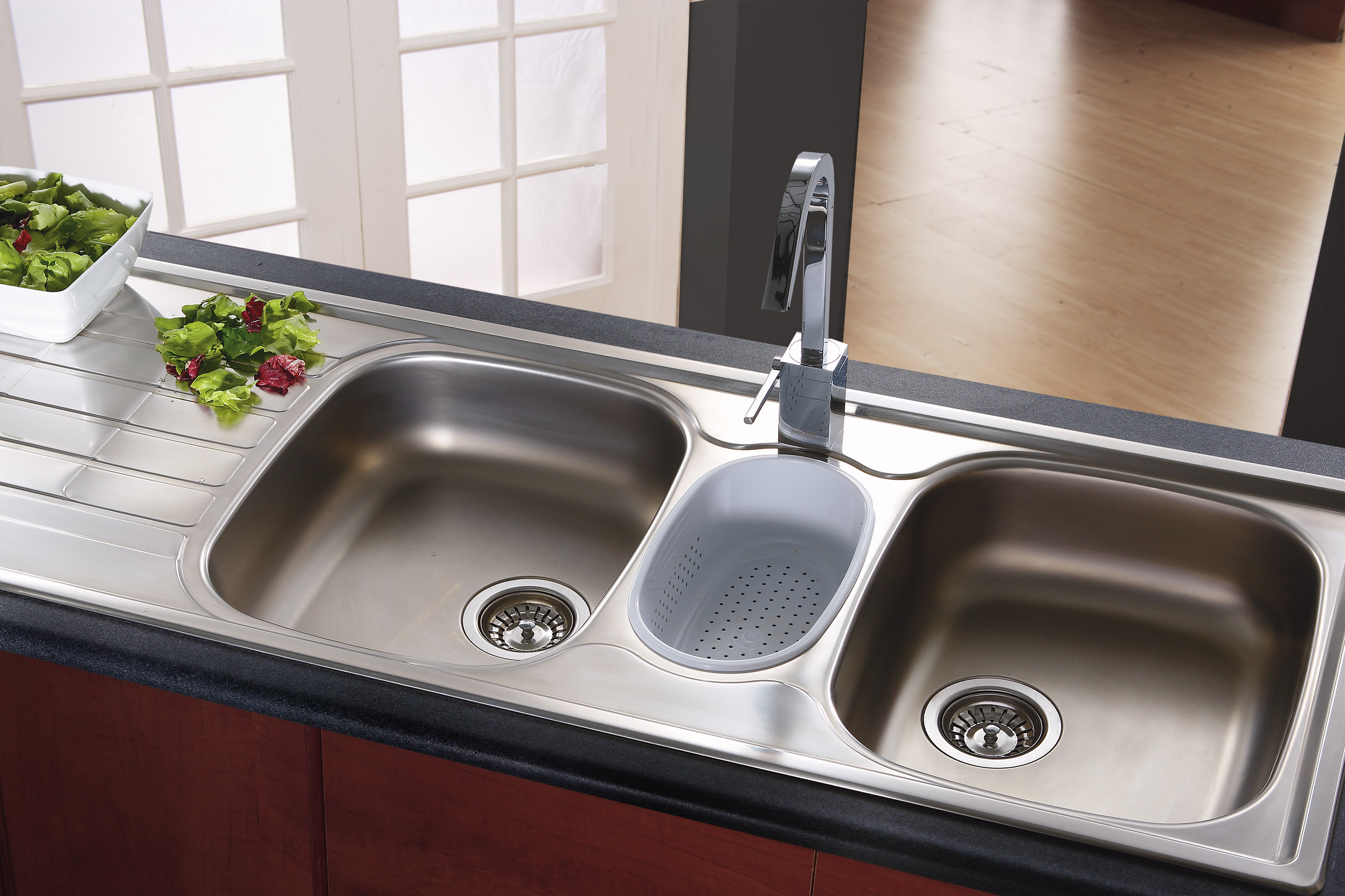 FRANKE CDX671 CASCADE DEB & TIDY & 90mm BSW 1360X500 (CSX671
