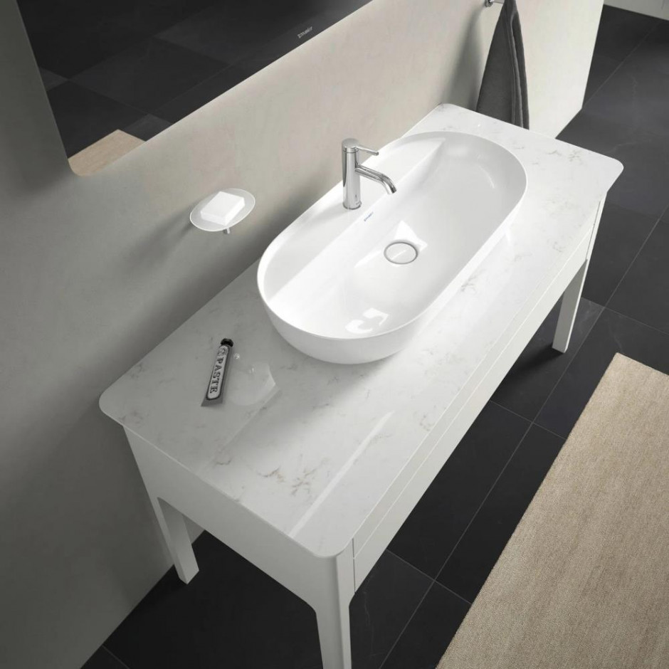 Basin Countertop Duravit Luv Oval 800mmx400mm with Tap Hole White