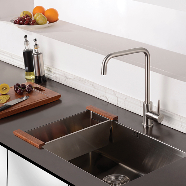 FRANKE SATURN CUBE SINK MIXER S/STEEL 1150036 | Plumblink