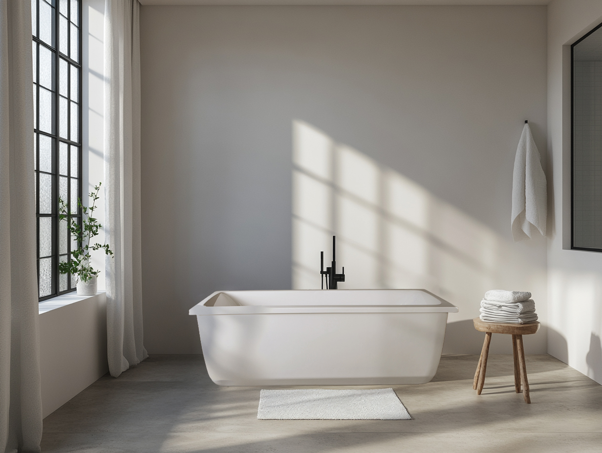 Bath Freestanding Rectangular Dadoacrylic Danube Skirted 1800mm (L