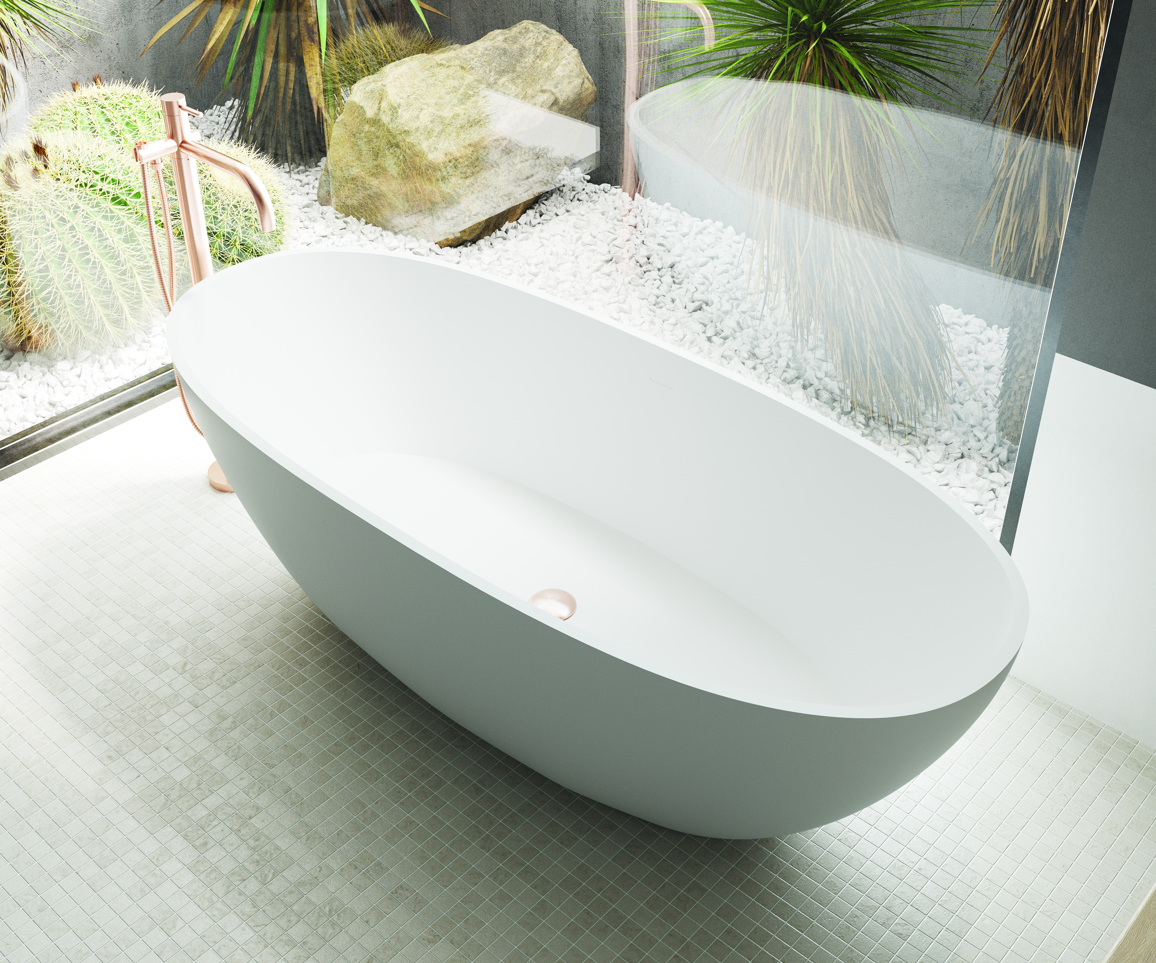 Dado - Toronto/Claire 1660 Freestanding Bath (No Overflow) - Pearl