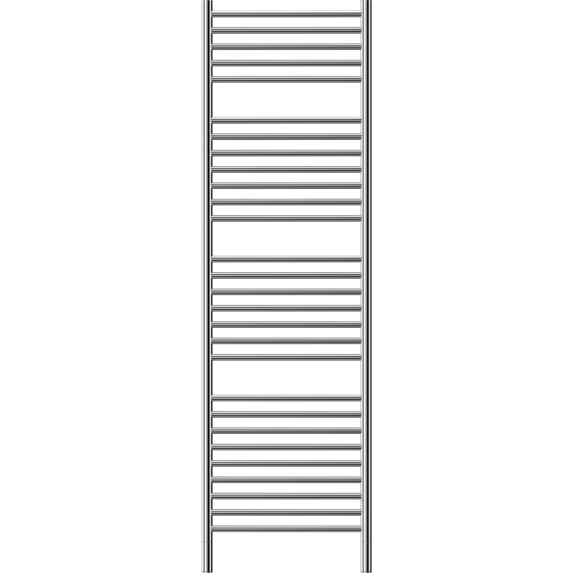 Classic N28 Electric Heated Towel rail- Jeeves - On Tap