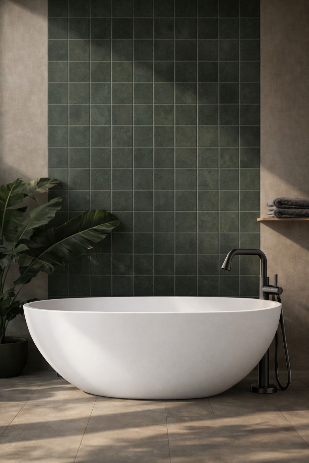 Dado - Dubai Bath 1640 (No Overflow) - Pearl White | Victorian