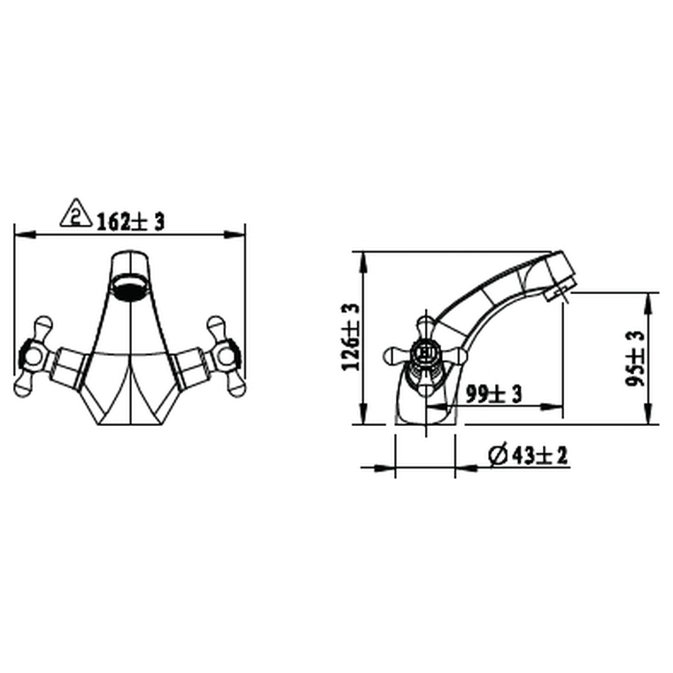 Cobra - Roma - Tap & Mixer Screw Down - Basin Mixer - Chrome | Lixil Africa