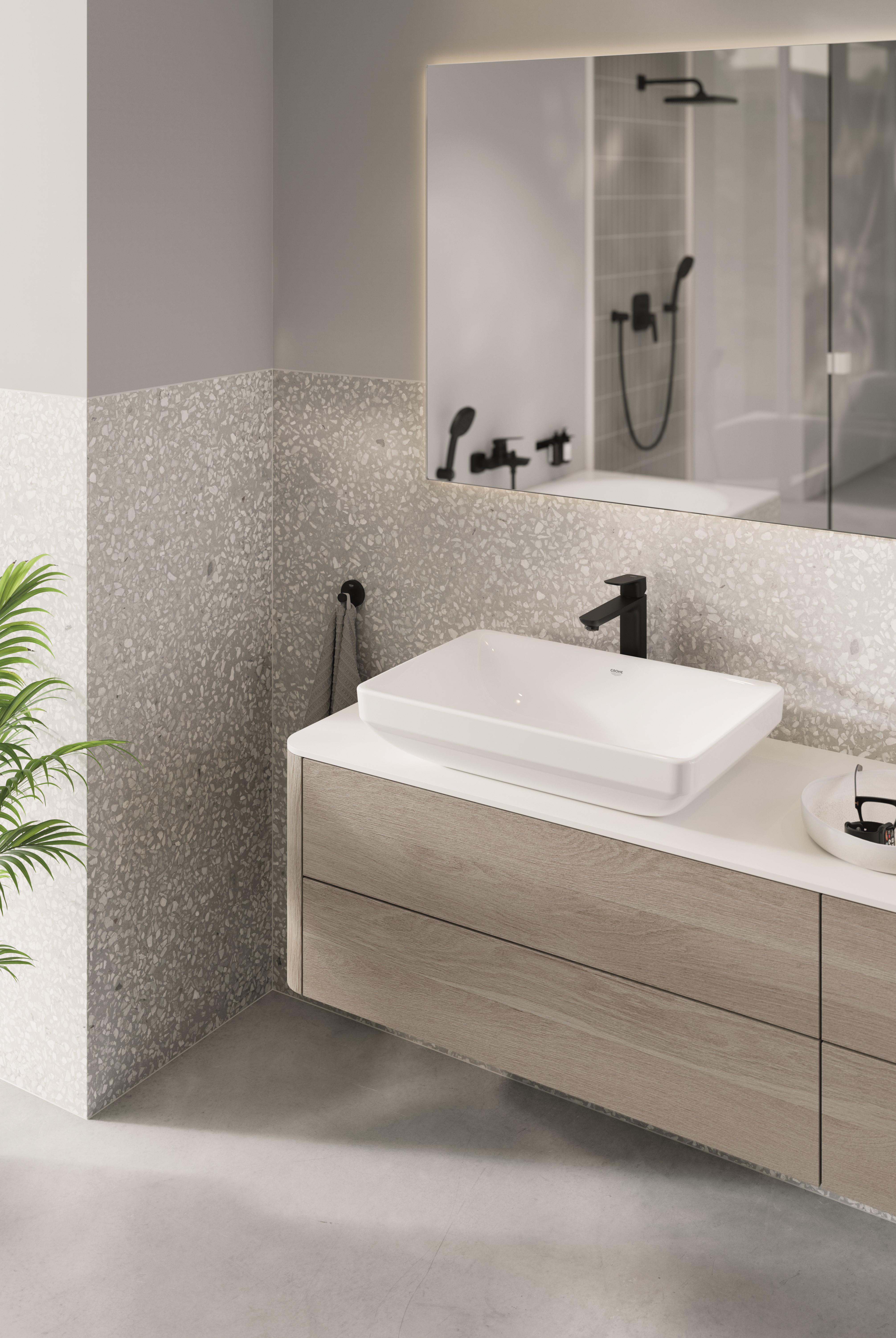 Tap Basin Mixer Standard Grohe Cubeo Single Lever S-Size Matte