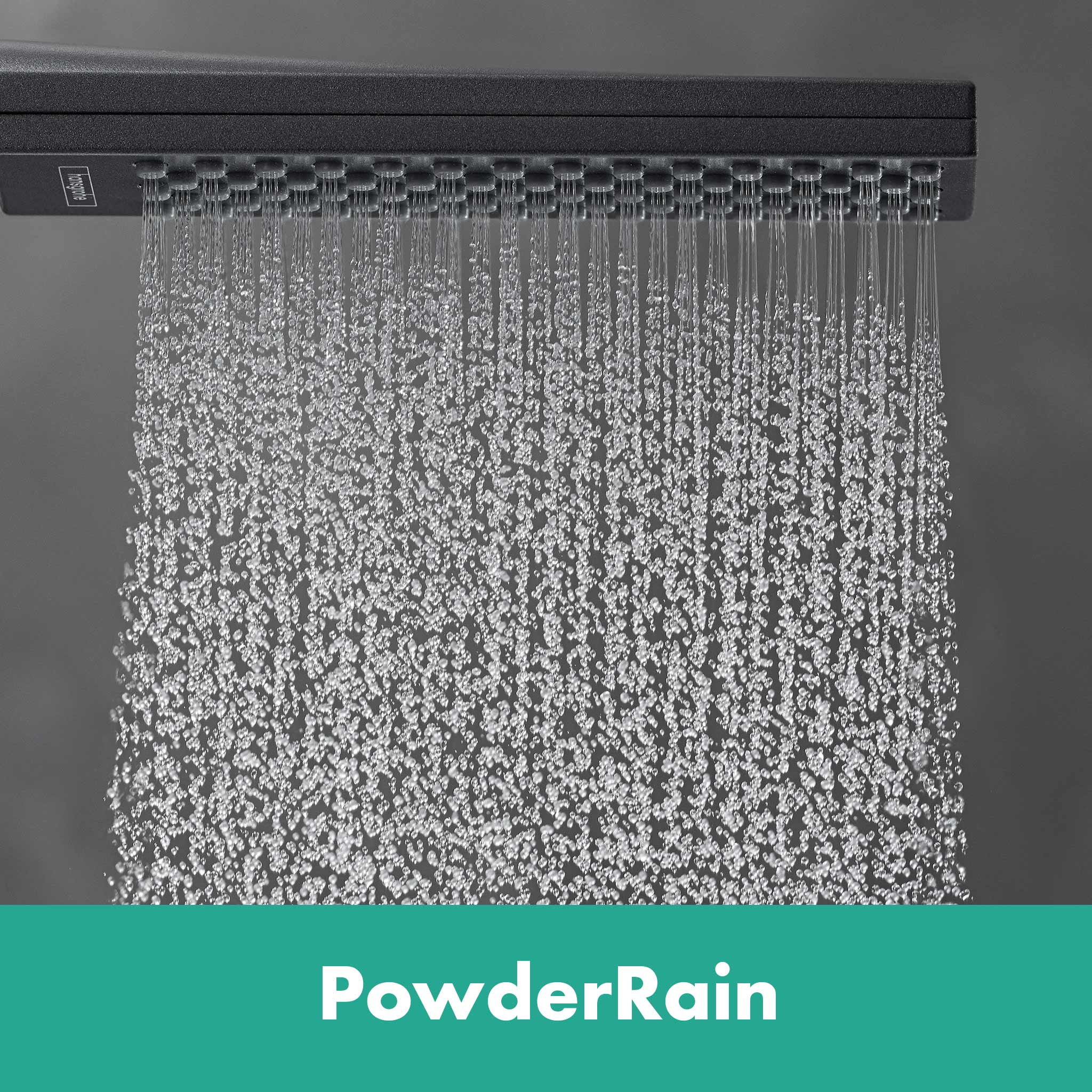 Hand Shower Rainfinity 100 1 Jet Brushed Black Chrome | Plumb-It