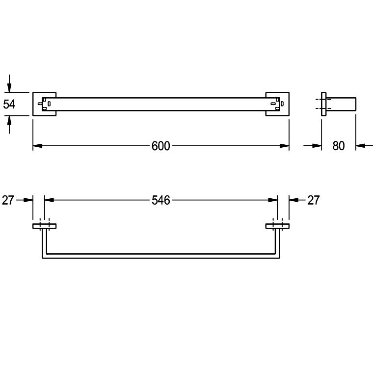 Franke discount towel rail