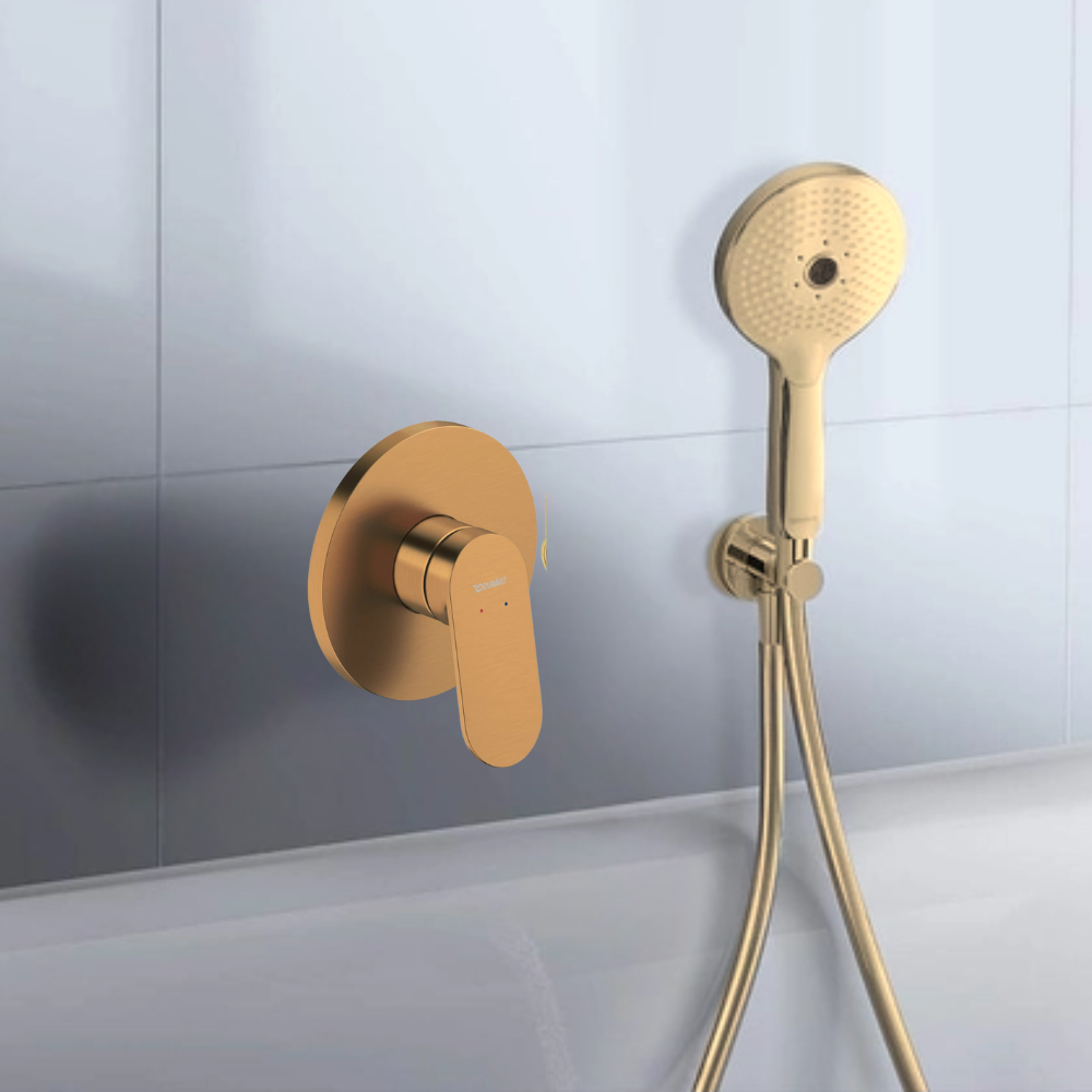 Tap Shower/Bath Mixer Duravit Wave Brushed Bronze (Including