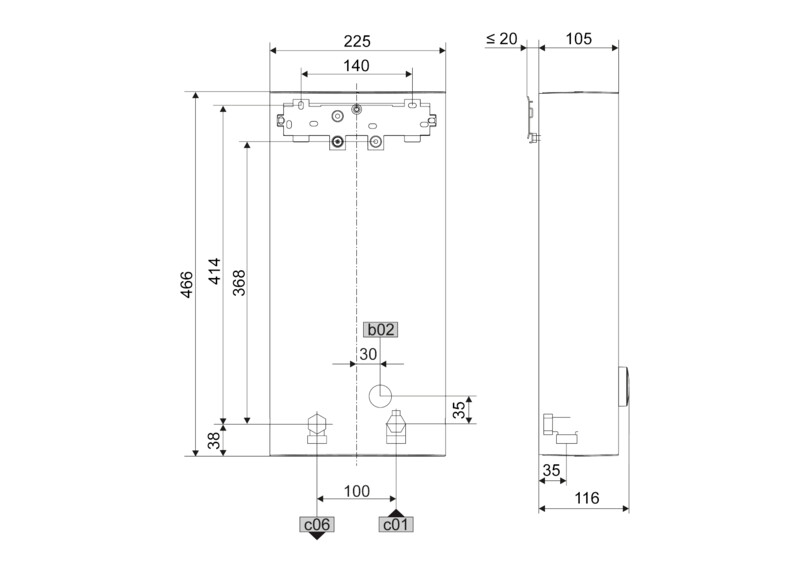 Instantaneous Water Heater Stiebel Eltron DHB-E 27 LCD for 3-Phase