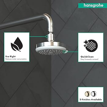Shower Head Hansgrohe Croma 100 Vario Eco 3 Jet Round Chrome