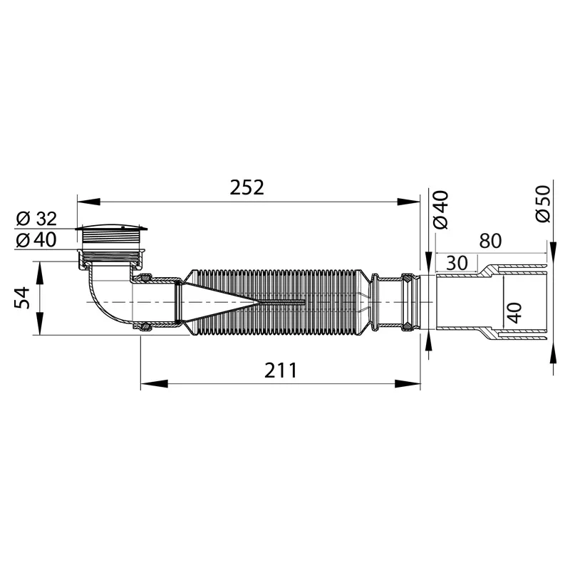 Trap Waterless Agrinet Wirquin Senzo 32mm / 40mm x 40mm | Plumb-It