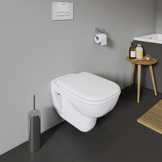 Toilet Wall-Hung Duravit D-Code Rimless 355mmx545mm White Alpin