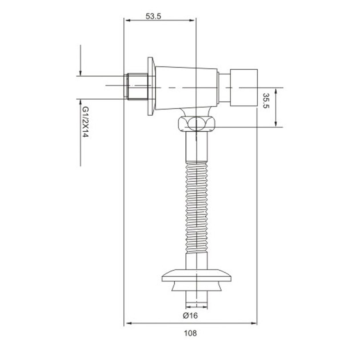 Cobra - - Valve - Flush - Metering - Chrome | Lixil Africa