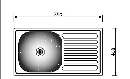Sink Cam Drop In Seb 750X400 Stainless Steel | Plumb-It Online.
