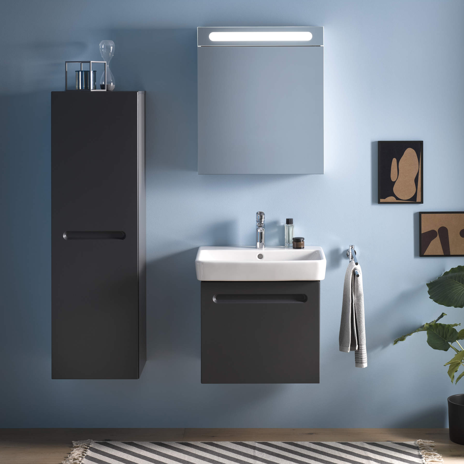 Basin Wall-Hung Duravit No.1 Rectangular 600mmx460mm with Overflow