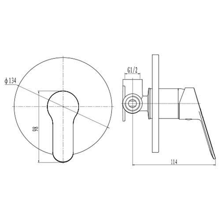 Tap Shower / Bath Mixer Franke Serenus Chrome | Plumb-It Online.