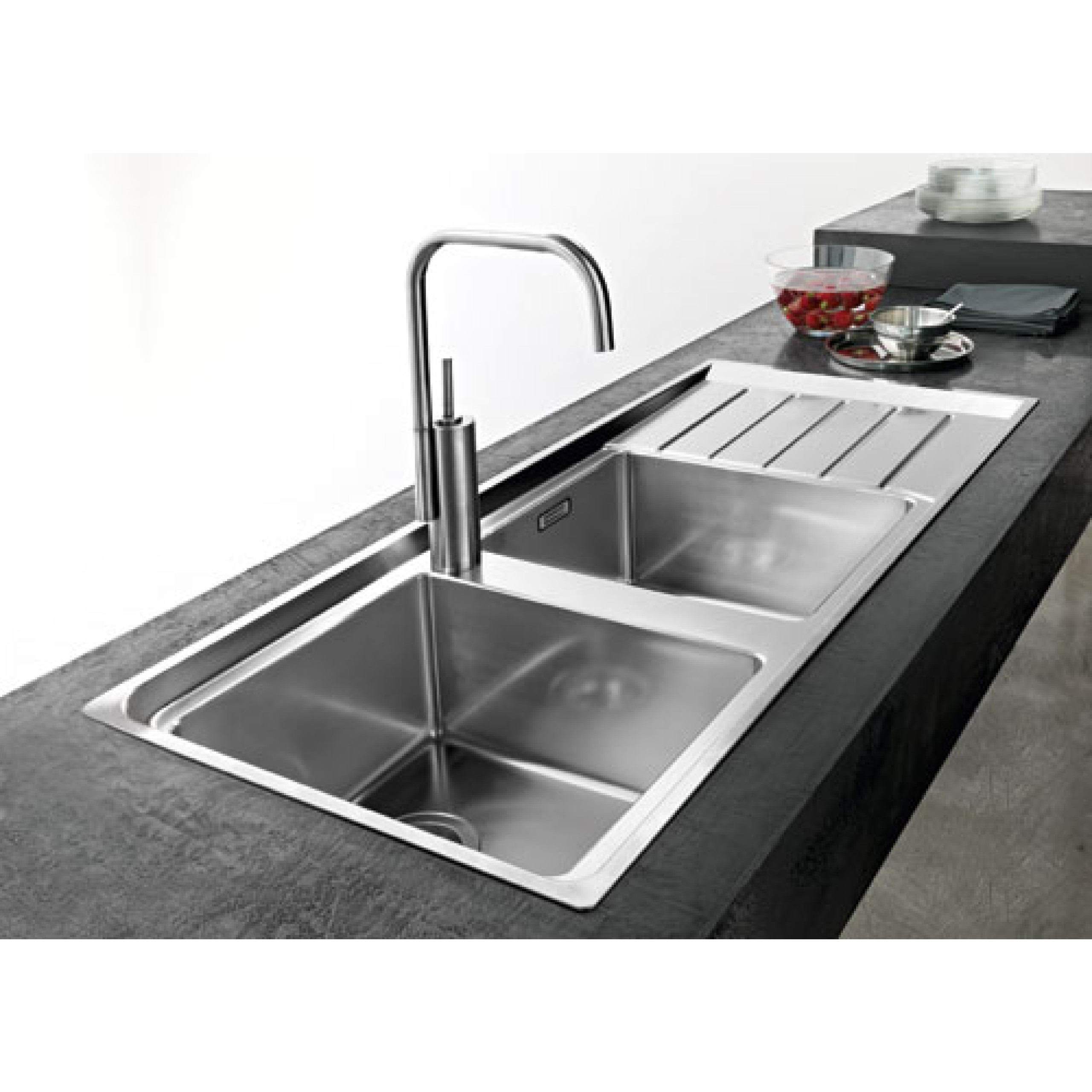 Sink Drop-In Stainless Steel Franke Neptune NEX 621 Double Bowl