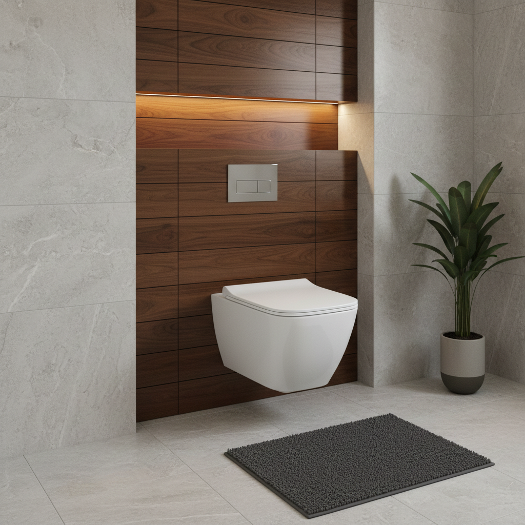Smyle Square set of wall-hung Water Closet washdown shrouded