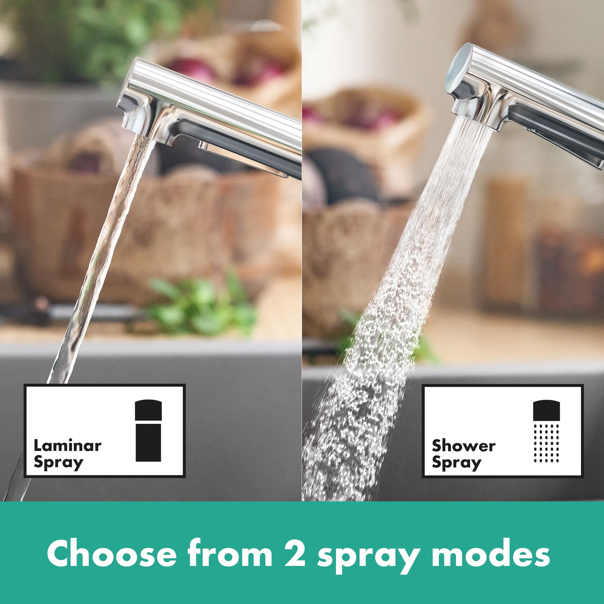 Tap Sink Mixer Deck Type Hansgrohe Zesis M33 KM 150 with Pull-Out