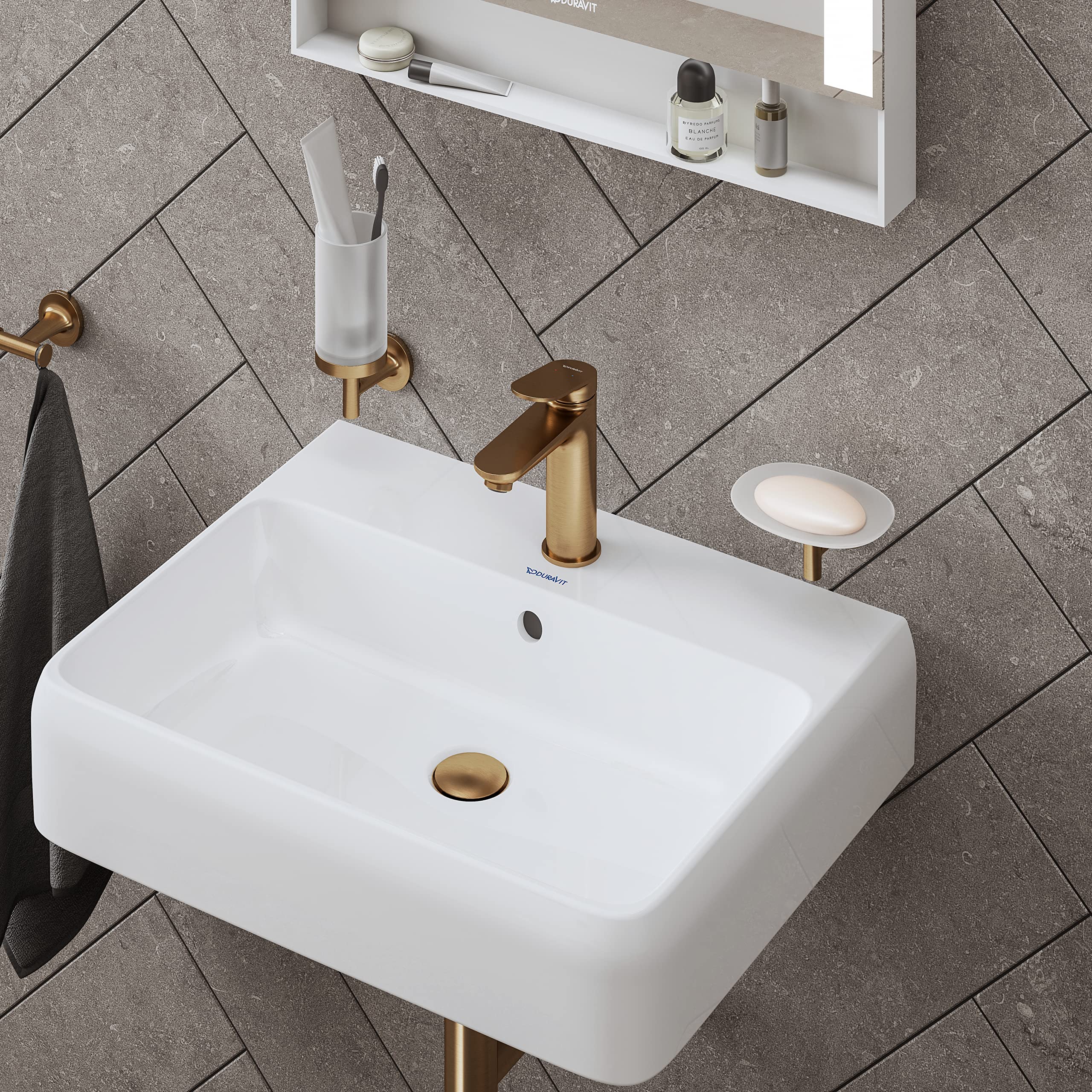 Tap Basin Mixer Standard Duravit Wave S Brushed Bronze | Plumb-It