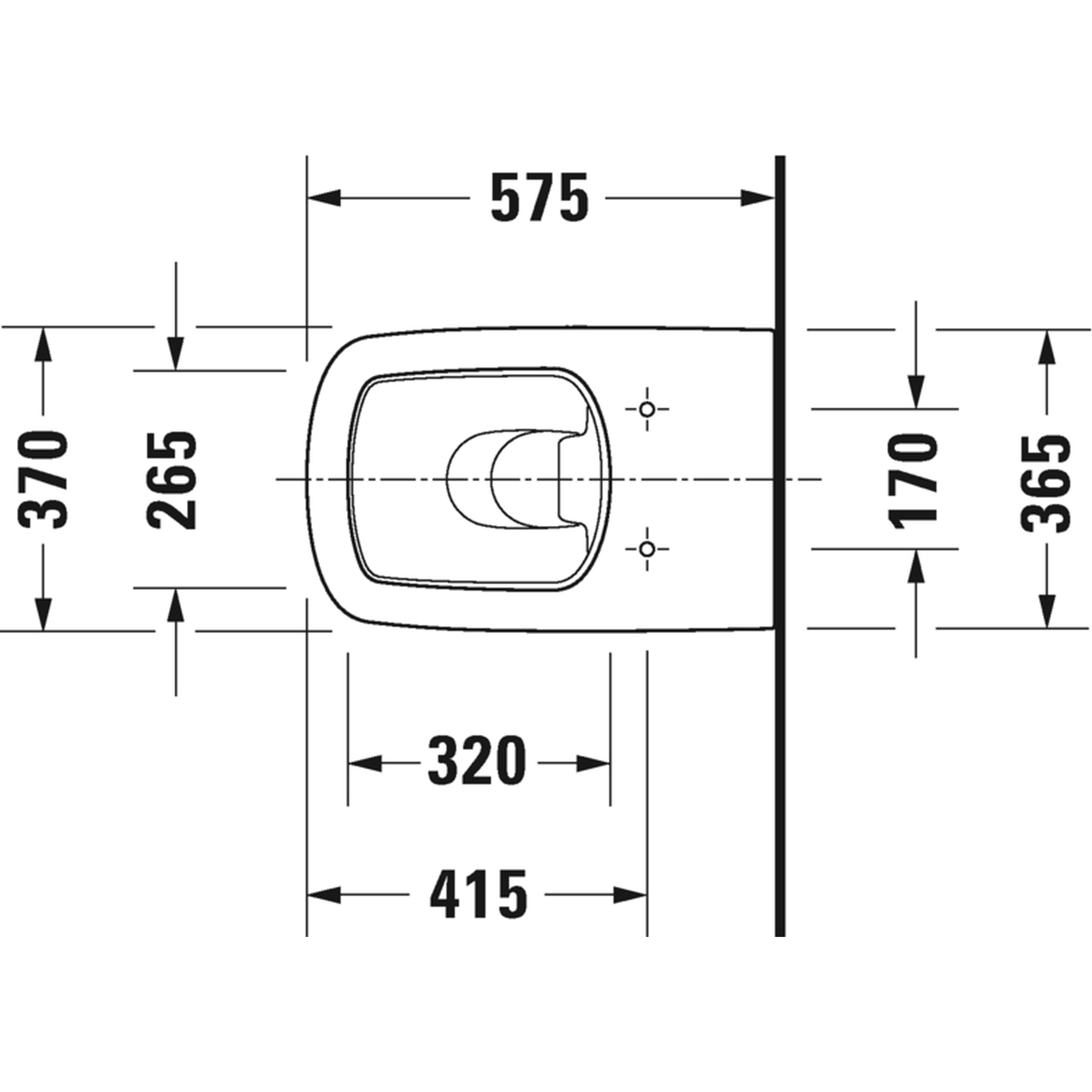 Toilet Floor Standing Duravit DuraStyle 370mmx570mm White Alpin