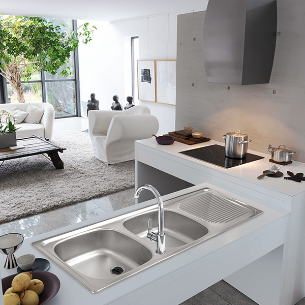 Projectline Pln621 Sink Double End Bowl 1160X460mm With Waste