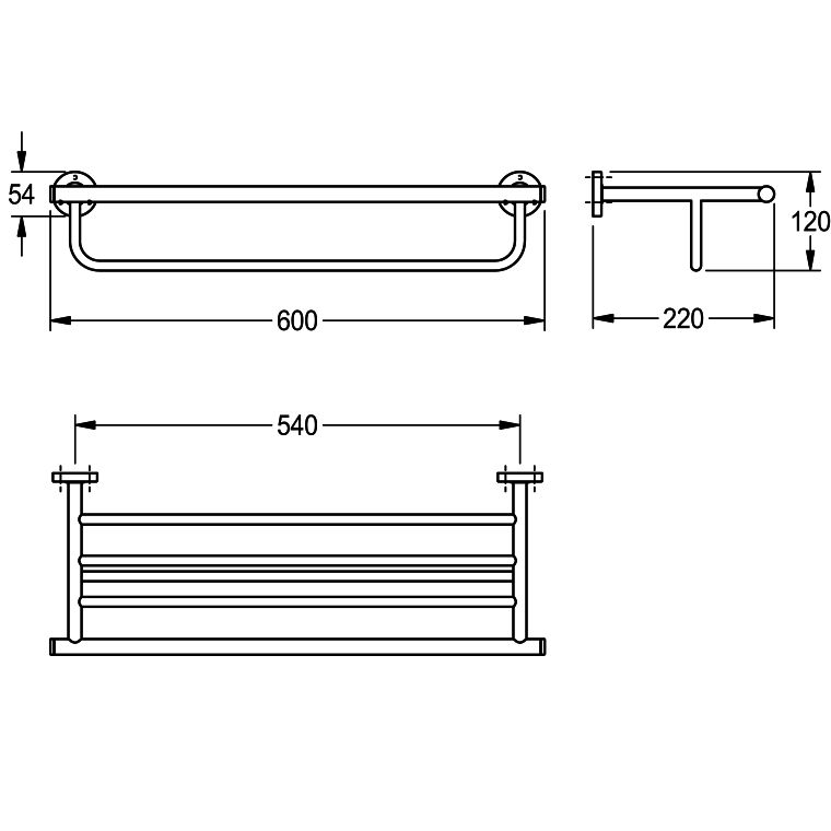 Standard length discount of towel bar