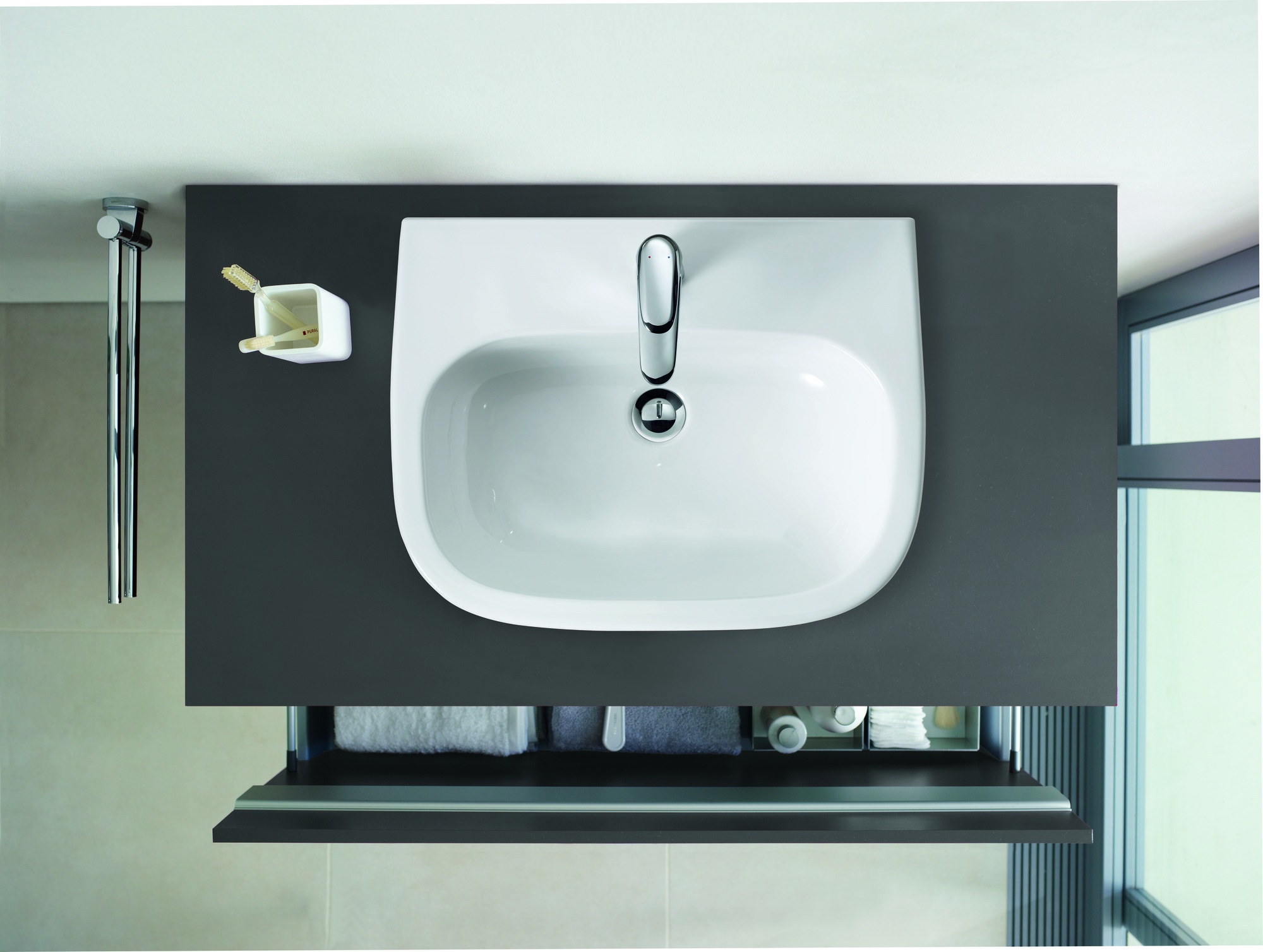 Basin Countertop Duravit D-Code Rectangular 545mmx435mm with