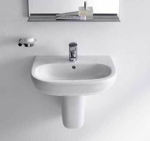Basin Wall-Hung Duravit D-Code Semi-circular Medical 600mmx460mm