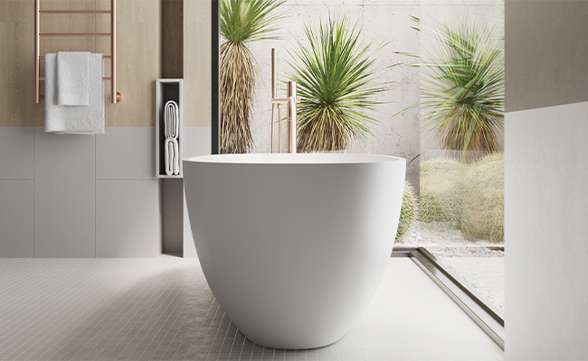 Dado - Toronto/Claire 1660 Freestanding Bath (No Overflow) - Pearl