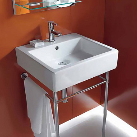 Basin Wall-Hung Duravit Vero Rectangular 600mmx470mm with Overflow